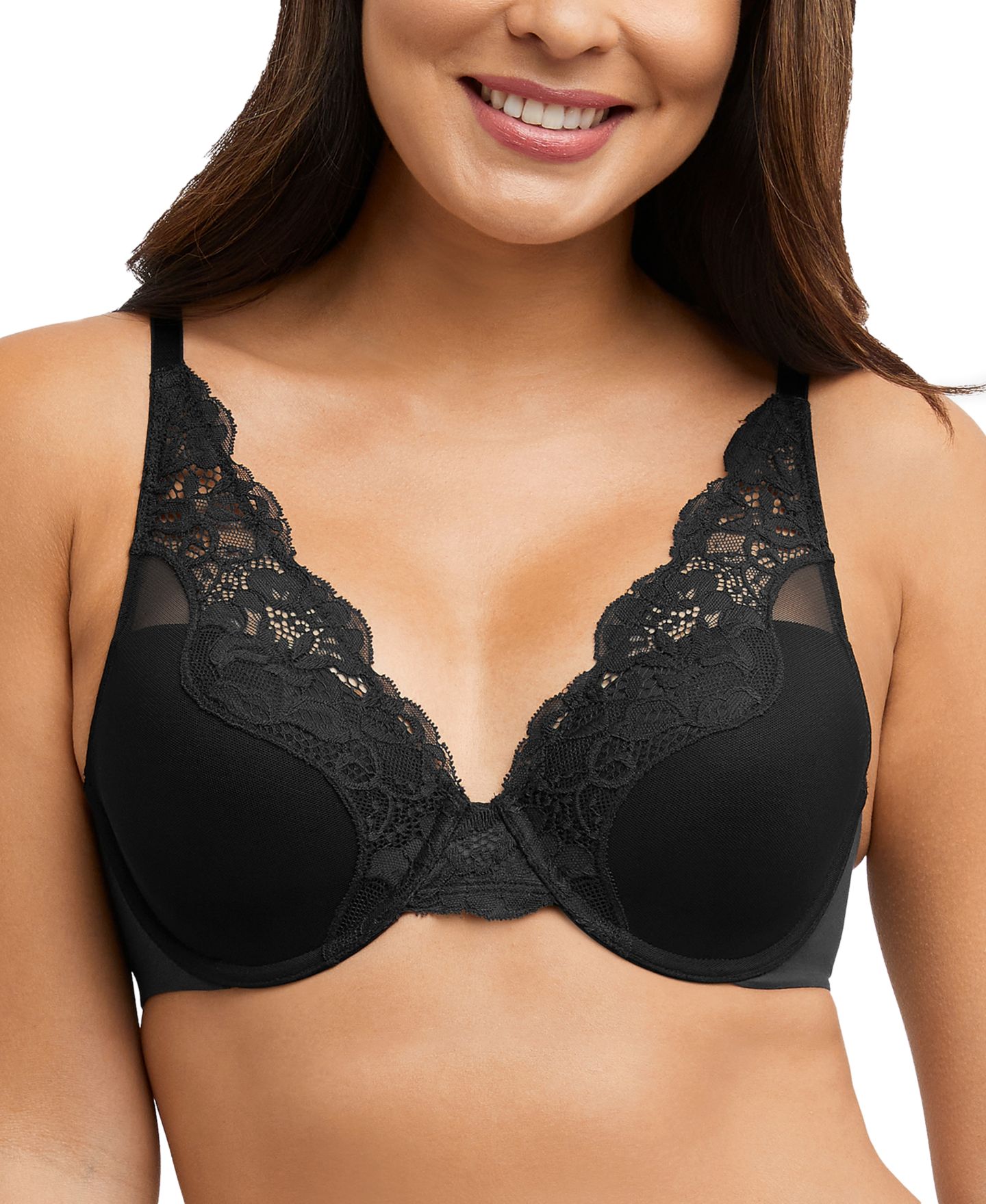 Bali Women's One Smooth U Comfort Stretch Lace UW DF0084, цвет: Чёрный — фото 1