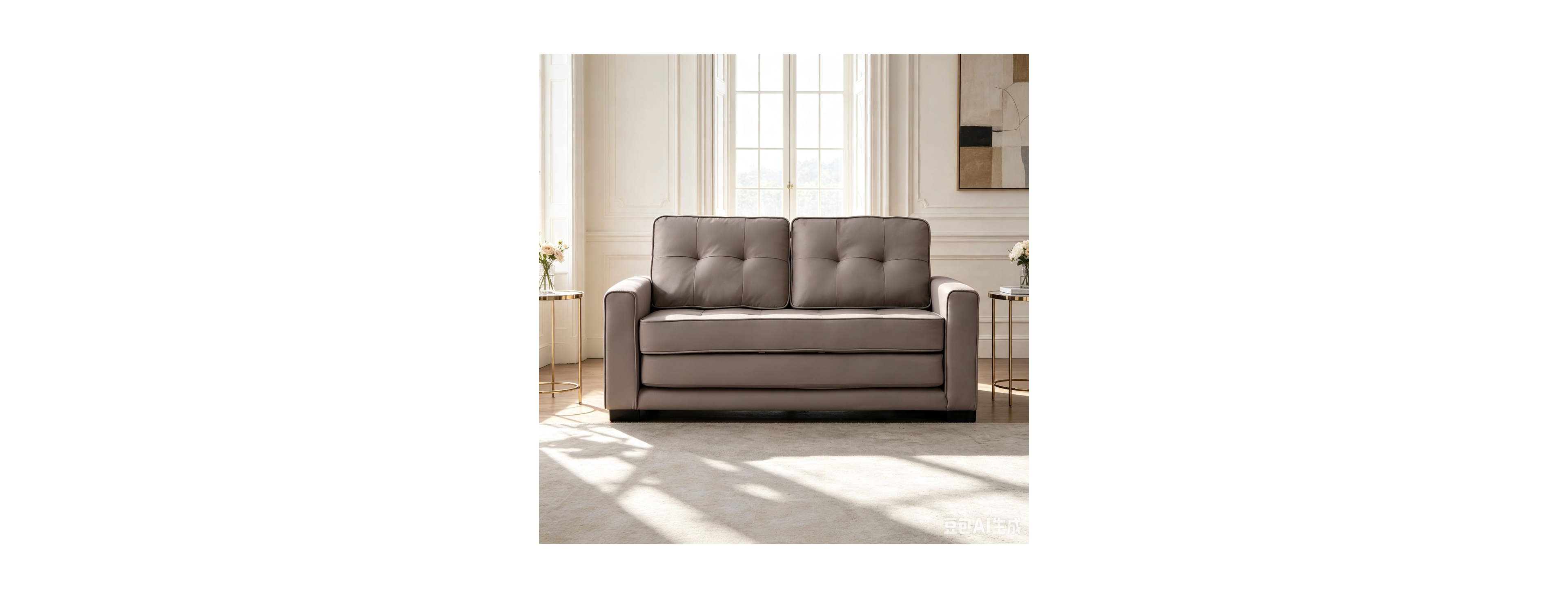 Streamdale Furniture 58" Tufted Convertible Sofa Bed