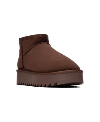 Platform Faux Suede Ankle Booties