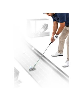 Golf Putting Mat Automatic Ball Return 4 Flipping Tracks 2 Player Mode Indoor Practice
