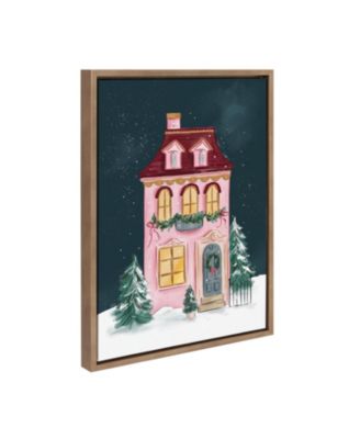 Sylvie Holiday Victorian Framed Canvas by Valerie McKeehan of Lily and Val