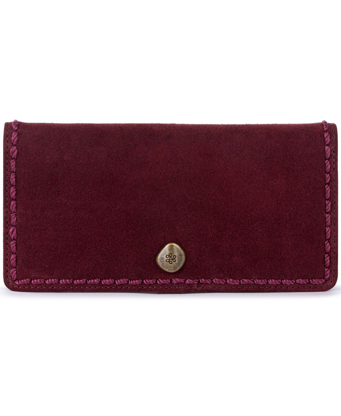 Женский кошелёк The Sak Mira Leather Bifold Wallet, цвет: Чёрный вишнёвый замшевый — фото 1