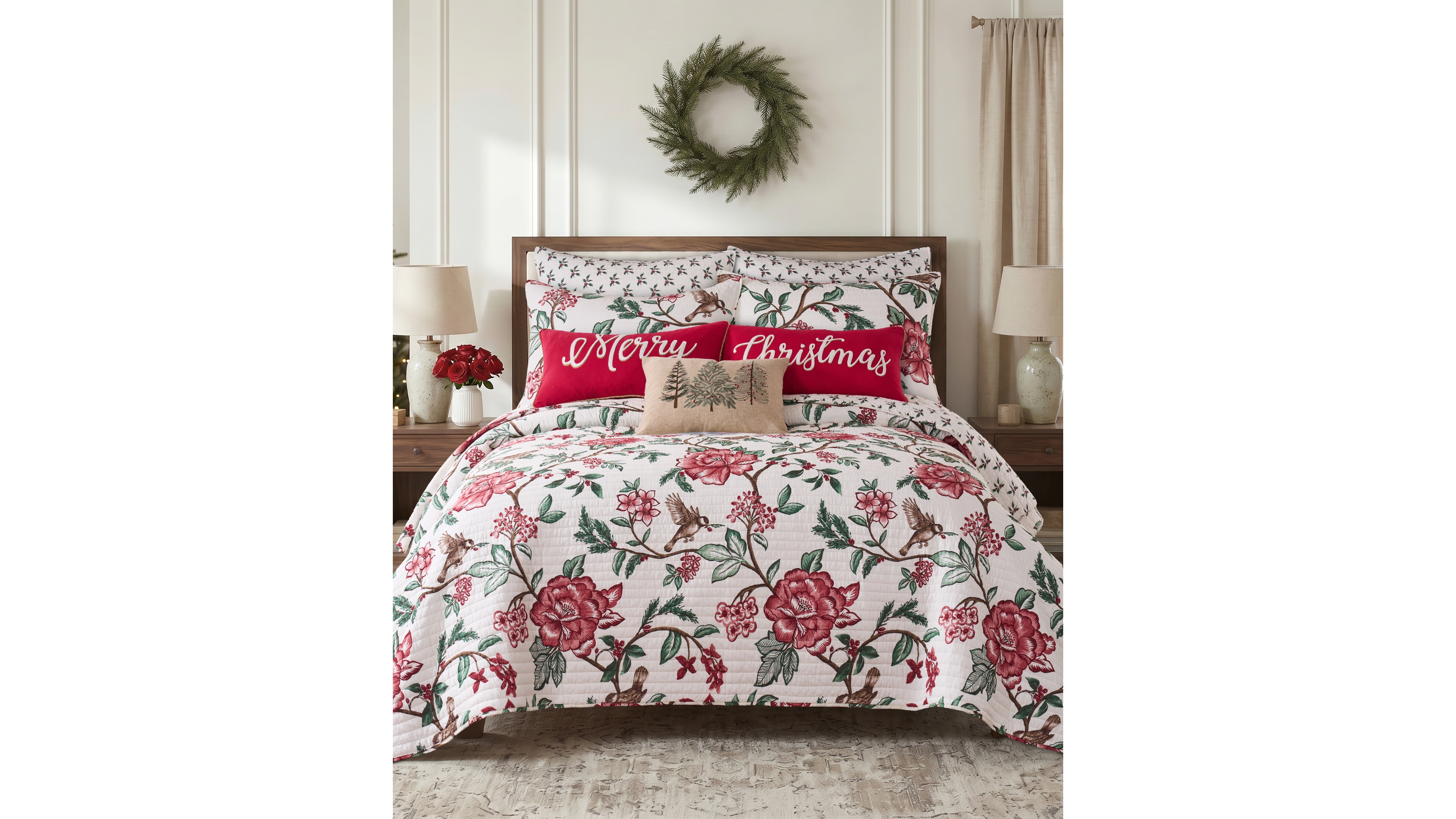 Levtex Home Berry Bloom Reversible 2-Piece Quilt Set, Twin/Twin Xl