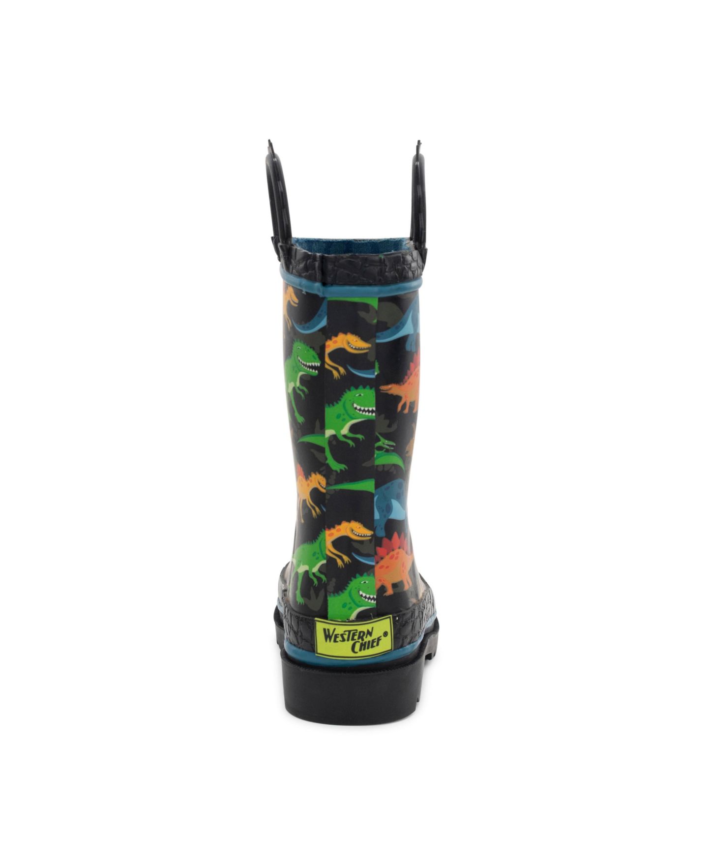 Детские ботинки Western Chief Big Boys (4 to 12) Dinosaur World Rain Boot, цвет: Чёрный — фото 10