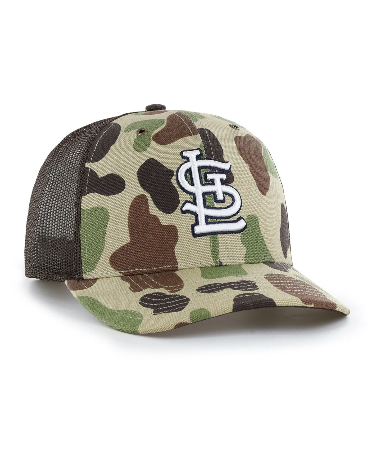 Мужская кепка '47 Brand Camo St. Louis Cardinals Duck Camo Trucker Hat — фото 3
