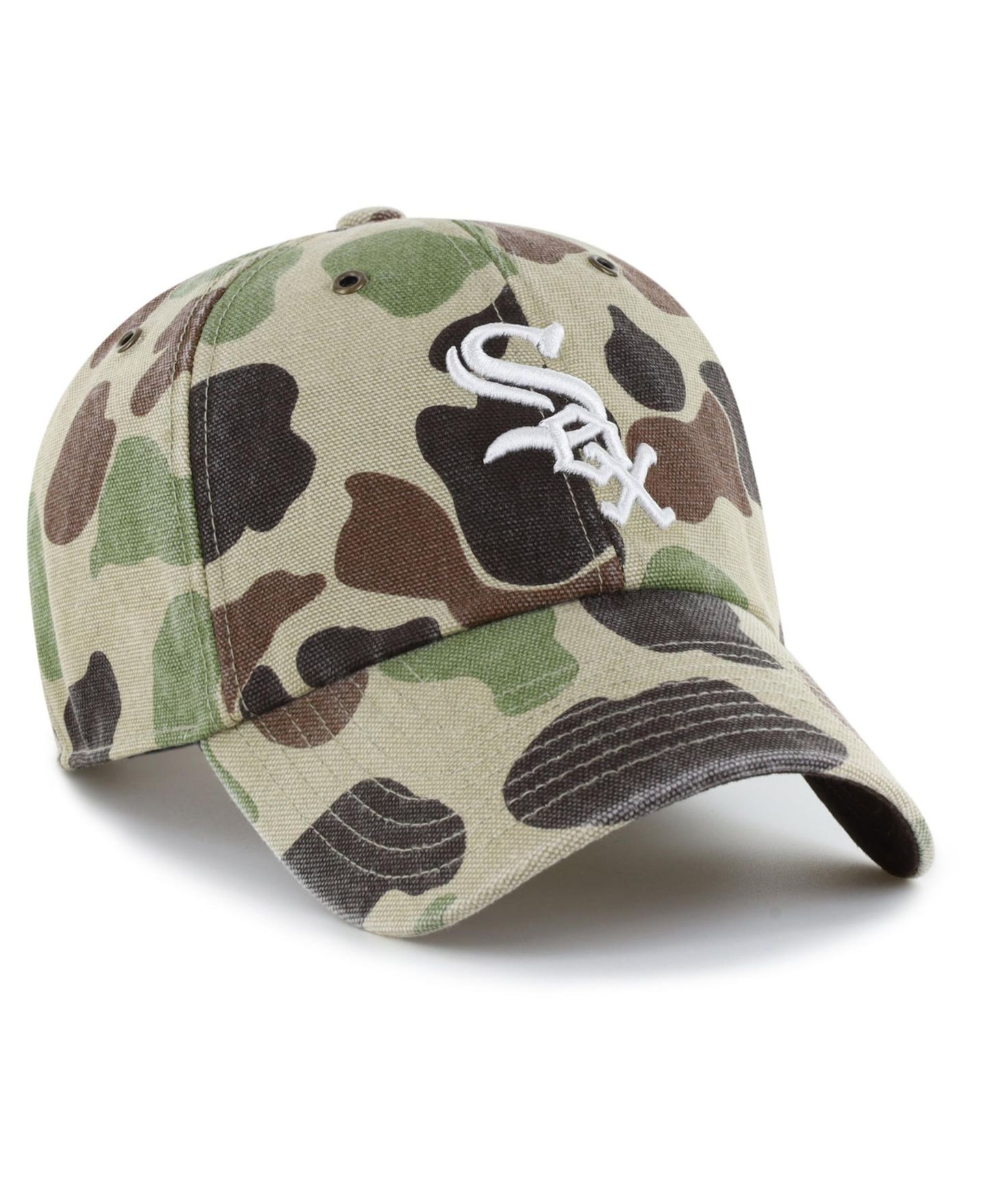 Мужская кепка '47 Brand Camo Chicago White Sox Duck Camo Clean Up Adjustable Hat — фото 2