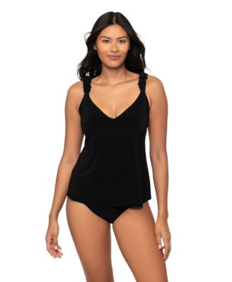 Women's Nadia V-Neck Tummy-Control Adjustable-Straps Tankini Top