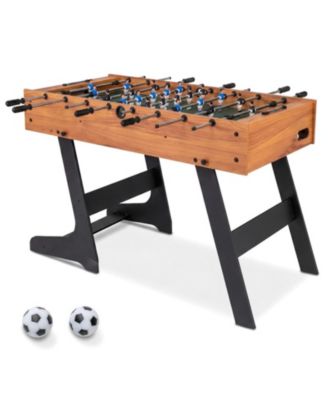 48 Inch Folding Competition Size Foosball Table with Ball Return Ages 6 and Up