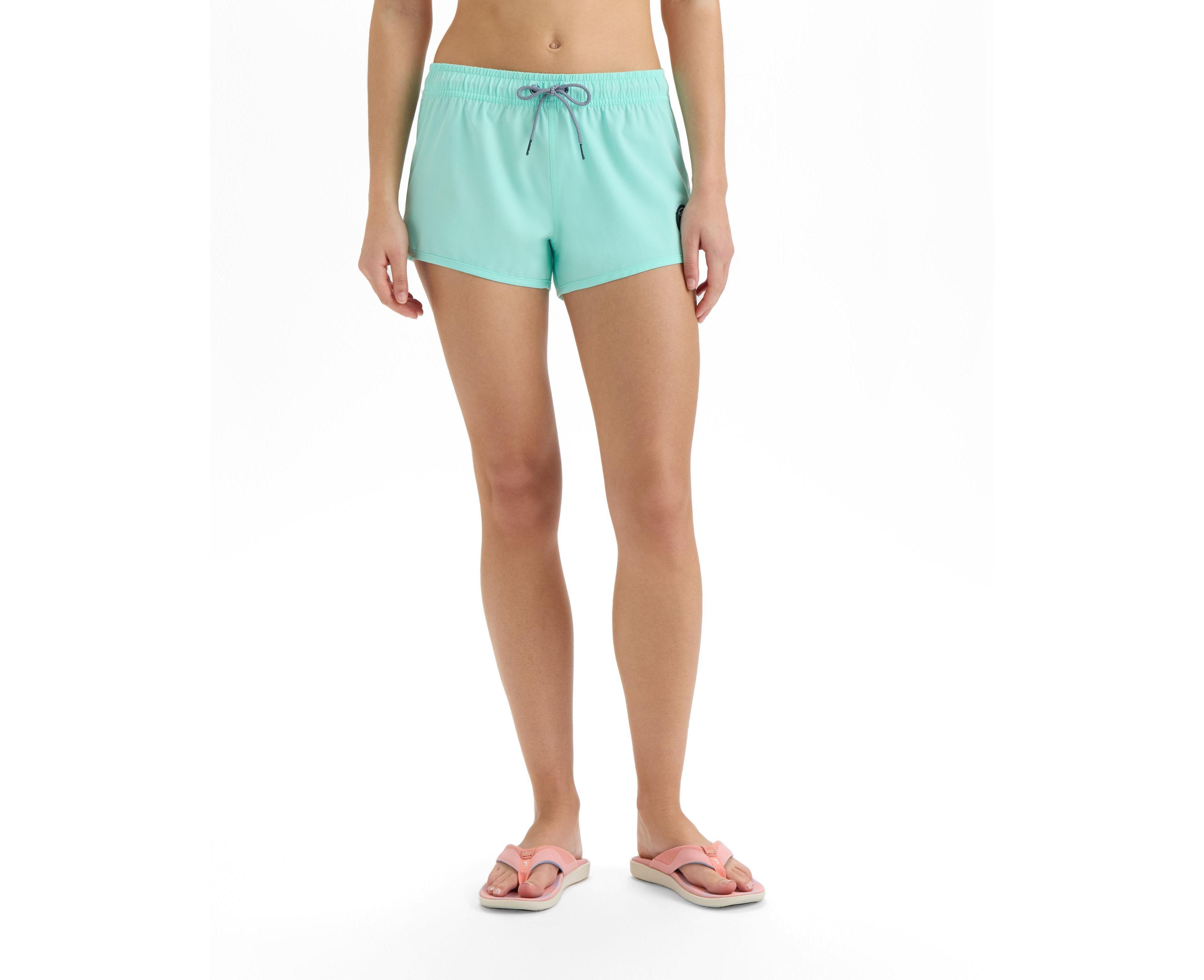 Salt Life Women's Good Daze Adjustable Drawstring Scalloped Hem Shorts, 3" Inseam