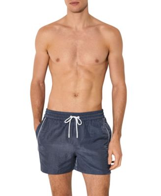Men's Breeze Piped Detail Drawstring Swim Trunks