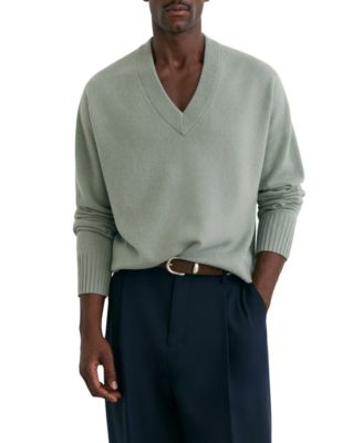 Men's ALBERZ Wool-Cashmere V-Neck Sweater