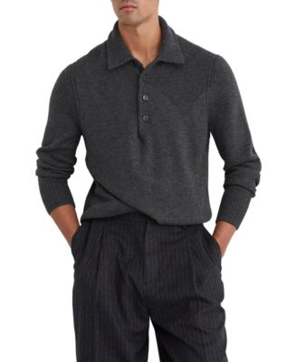 Men's County Wool-Blend Half-Button Sweater