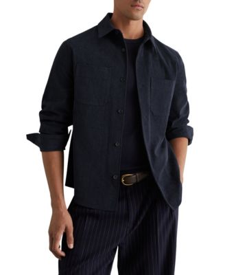 Men's Corduroy Long-Sleeve Classic-Fit Overshirt