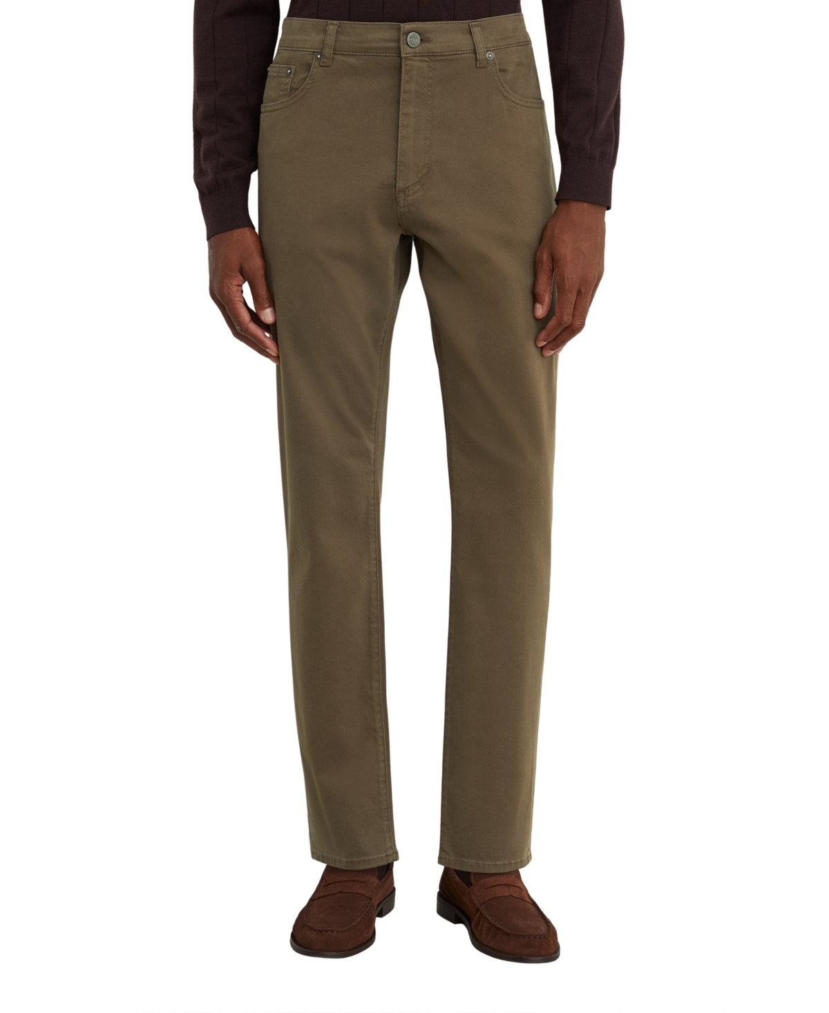Reiss Men's Garment Dye Straight-Leg Regular-Fit Jeans - Washed Green