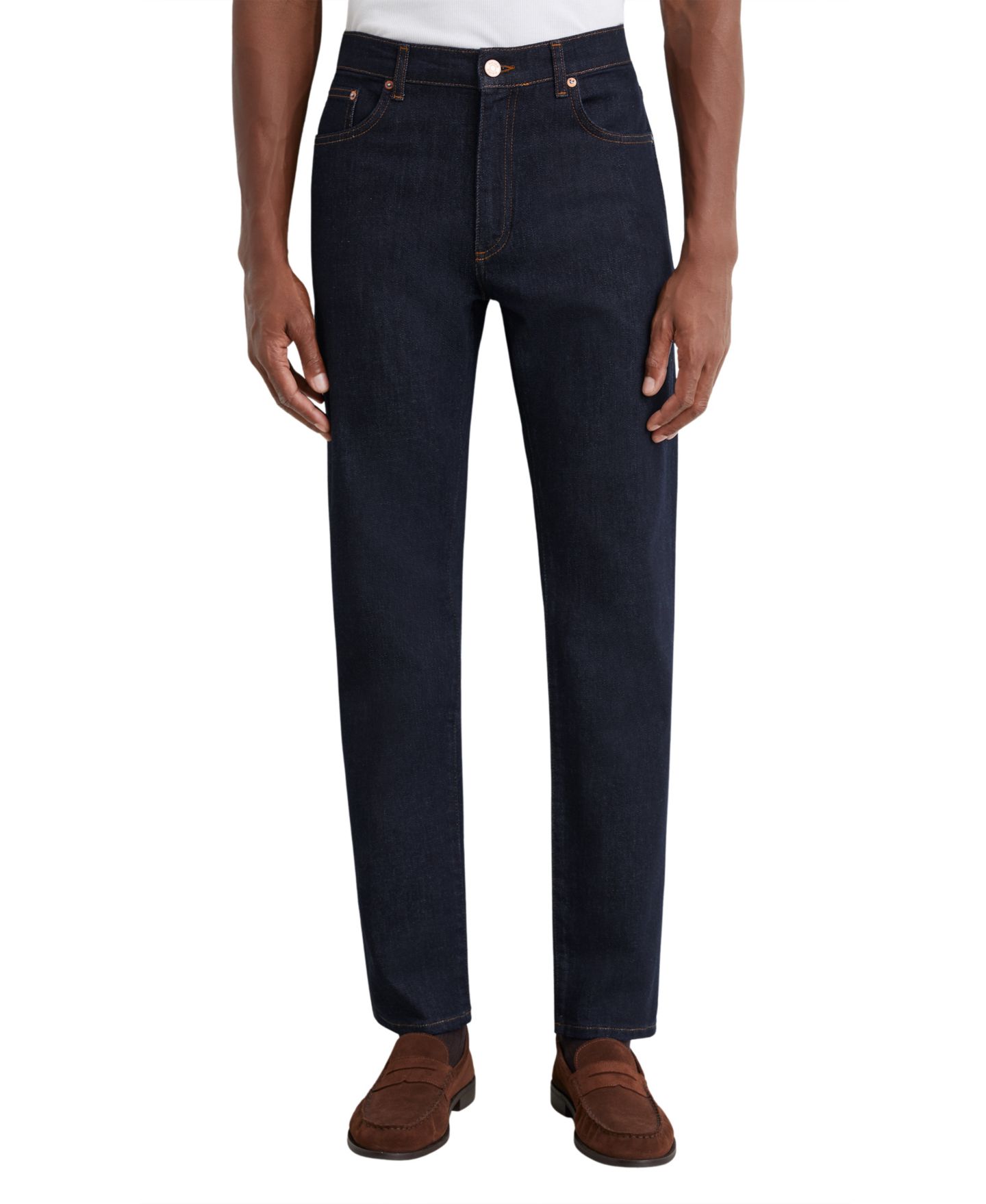 Мужские джинсы REISS Floyd Slim-Fit Denim Jeans, цвет: Варёный — фото 1
