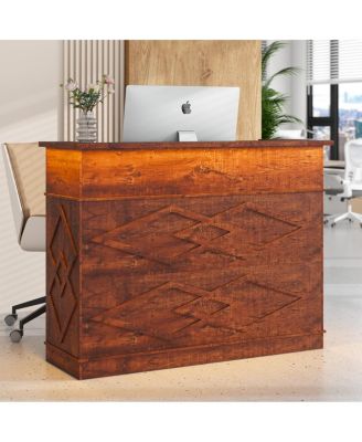  Mono Modern Reception Desk with Transaction Counter