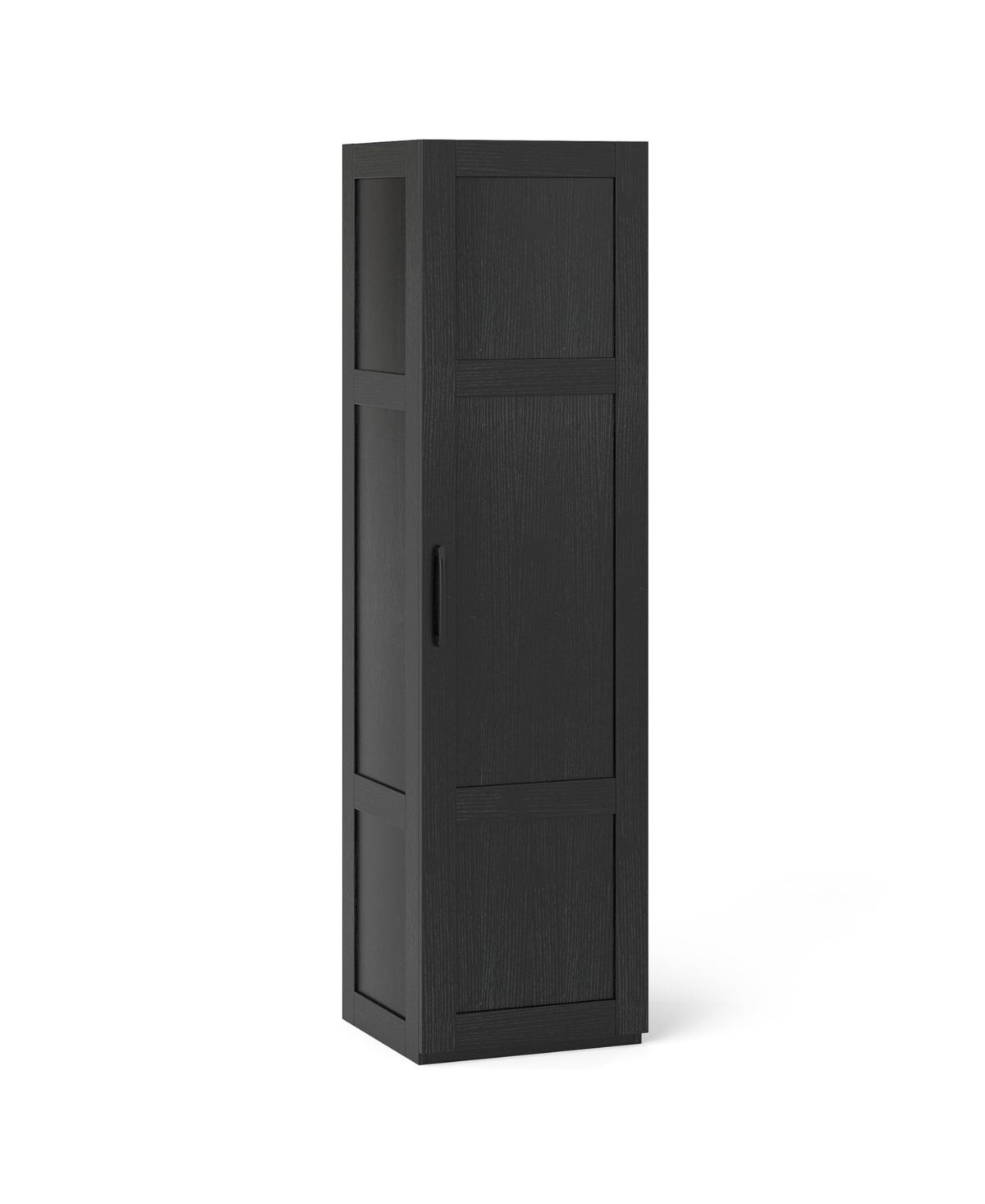 Volenca 59-Inch Tall Narrow Bathroom Storage Cabinet with 4 Shelves, Space-Saving Bathroom Storage Organizer - Black