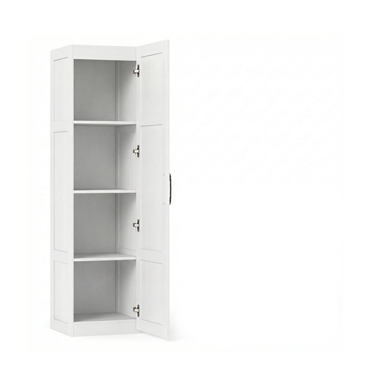 Volenca 59-Inch Tall Narrow Bathroom Storage Cabinet with 4 Shelves, Space-Saving Bathroom Storage Organizer - White