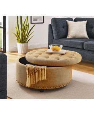 Tufted Storage Ottoman