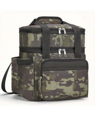22L Camping Outdoor Picnics Lunch Bag Double Deck Soft Large