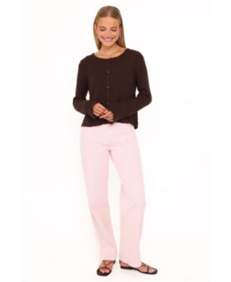 Women's Charmer Crewneck Ribbed Cardigan