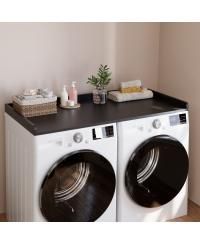 Washer Dryer Countertop, Wooden Washer Dryer Countertop Cover with Raised Edge, Laundry Room Organizer