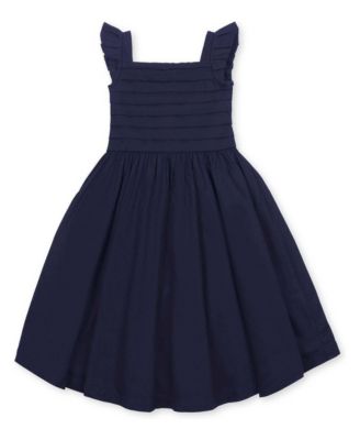 Girls' 2T - 12 Organic Pleated Bodice Sateen Party Dress