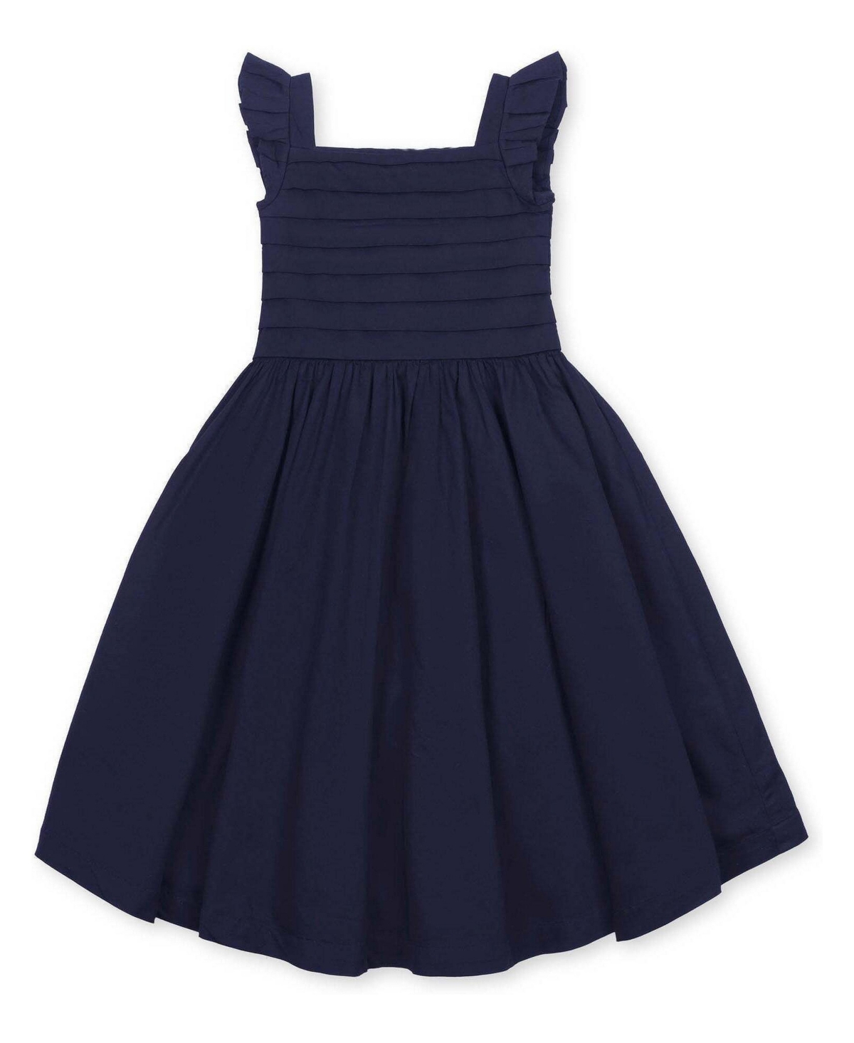 Hope & Henry Girls' 2T - 12 Organic Pleated Bodice Sateen Party Dress