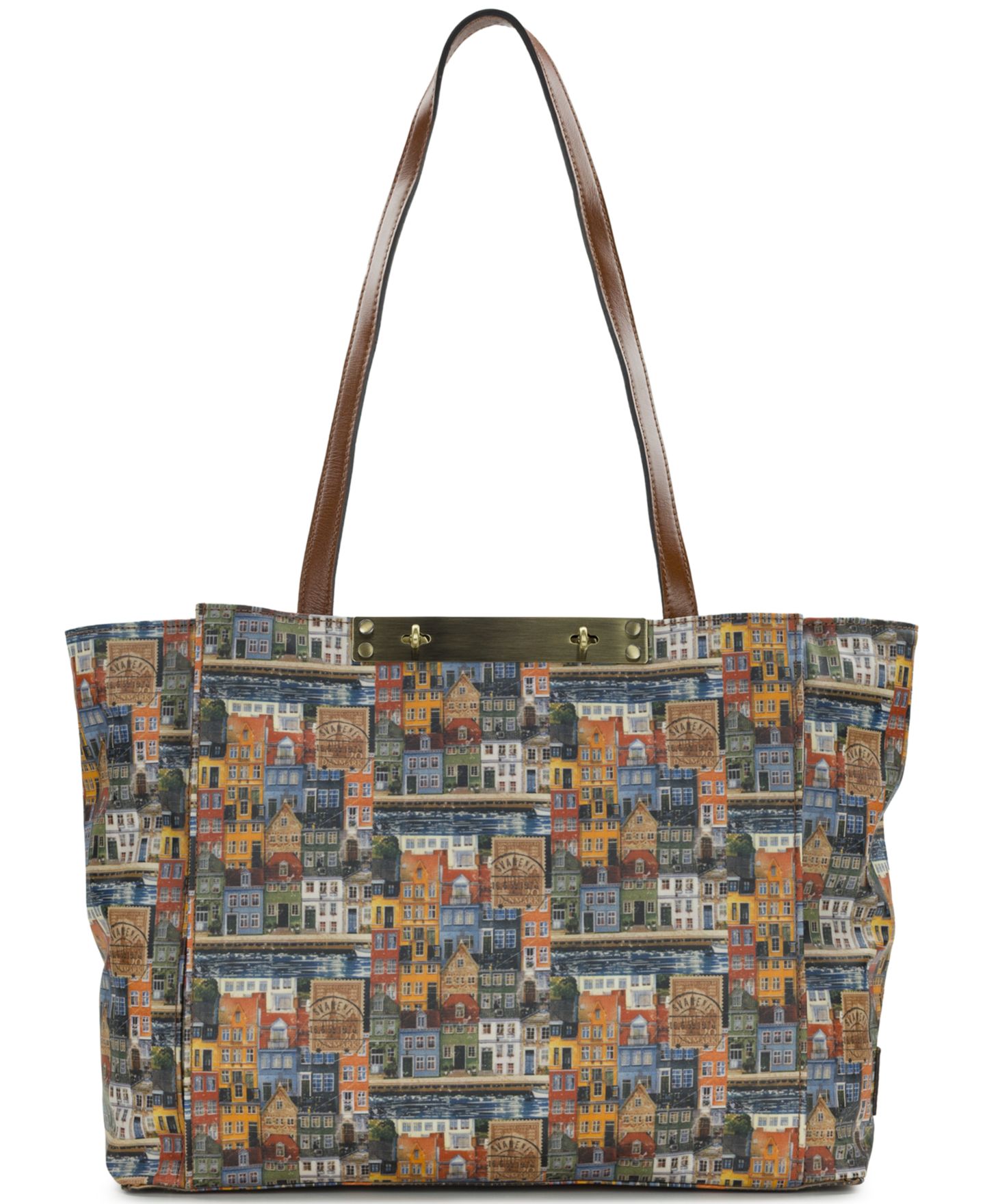 Женская сумка Patricia Nash Silvi Travel Large Laptop, цвет: Homes Along The Coast — фото 1