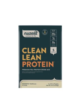 Clean Lean Protein Pea Protein Powder, Smooth Vanilla, 5 Travel Sachets with 20g Protein, 4.4oz