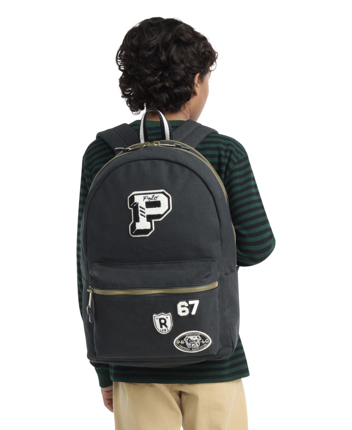 Рюкзак Polo Ralph Lauren Varsity для мальчиков, цвет: Чёрный — фото 4