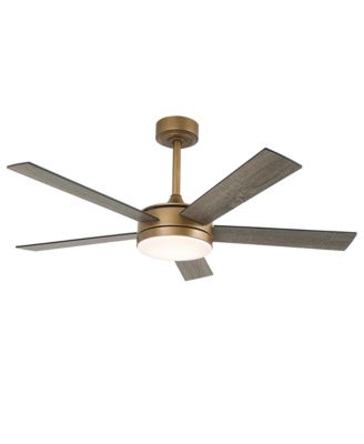 52" Modern Brushed 5 Blades Ceiling Fan with Remote