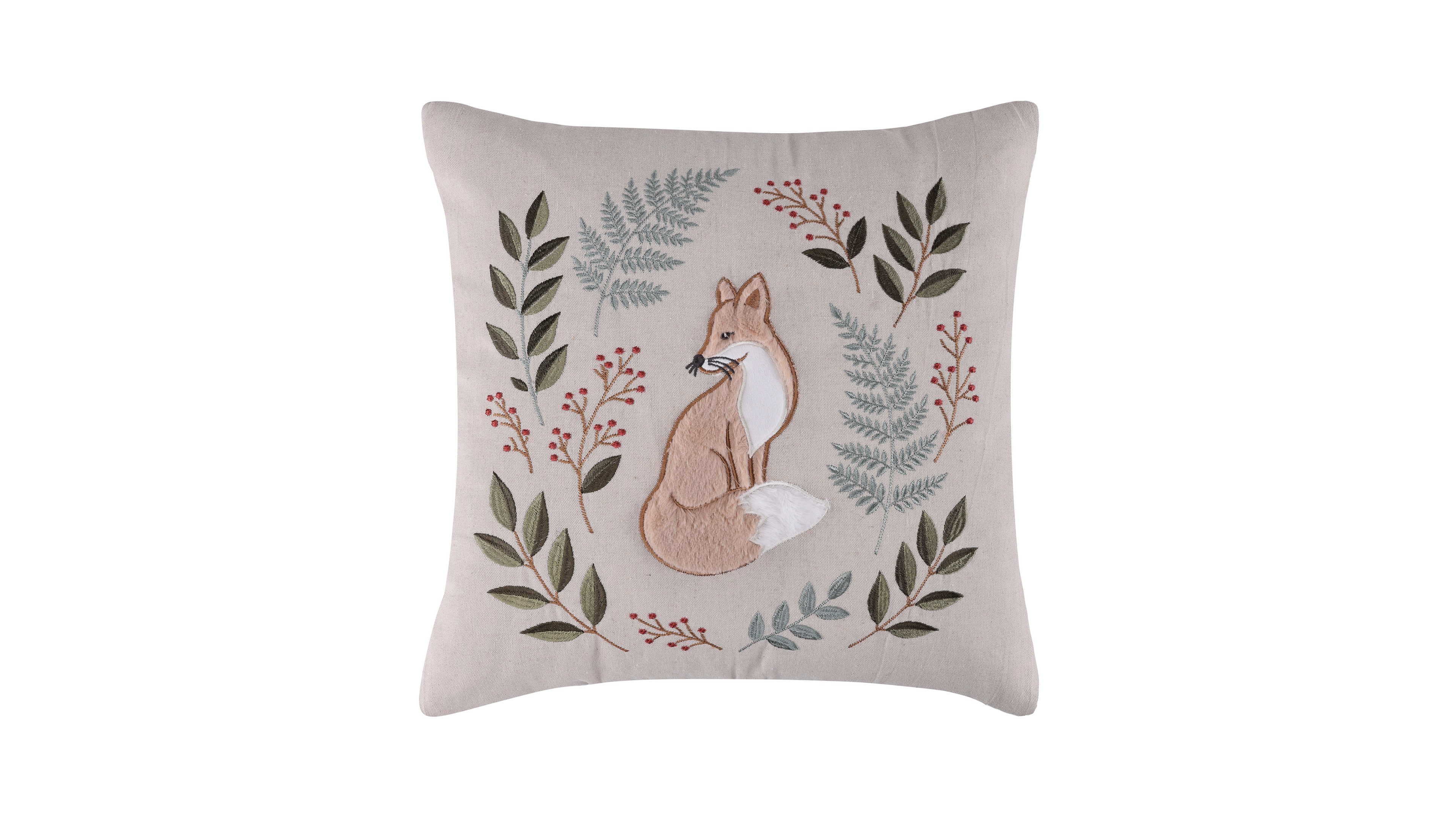 Levtex Home Winter Wonder Embroidered Decorative Pillow, 18" x 18"