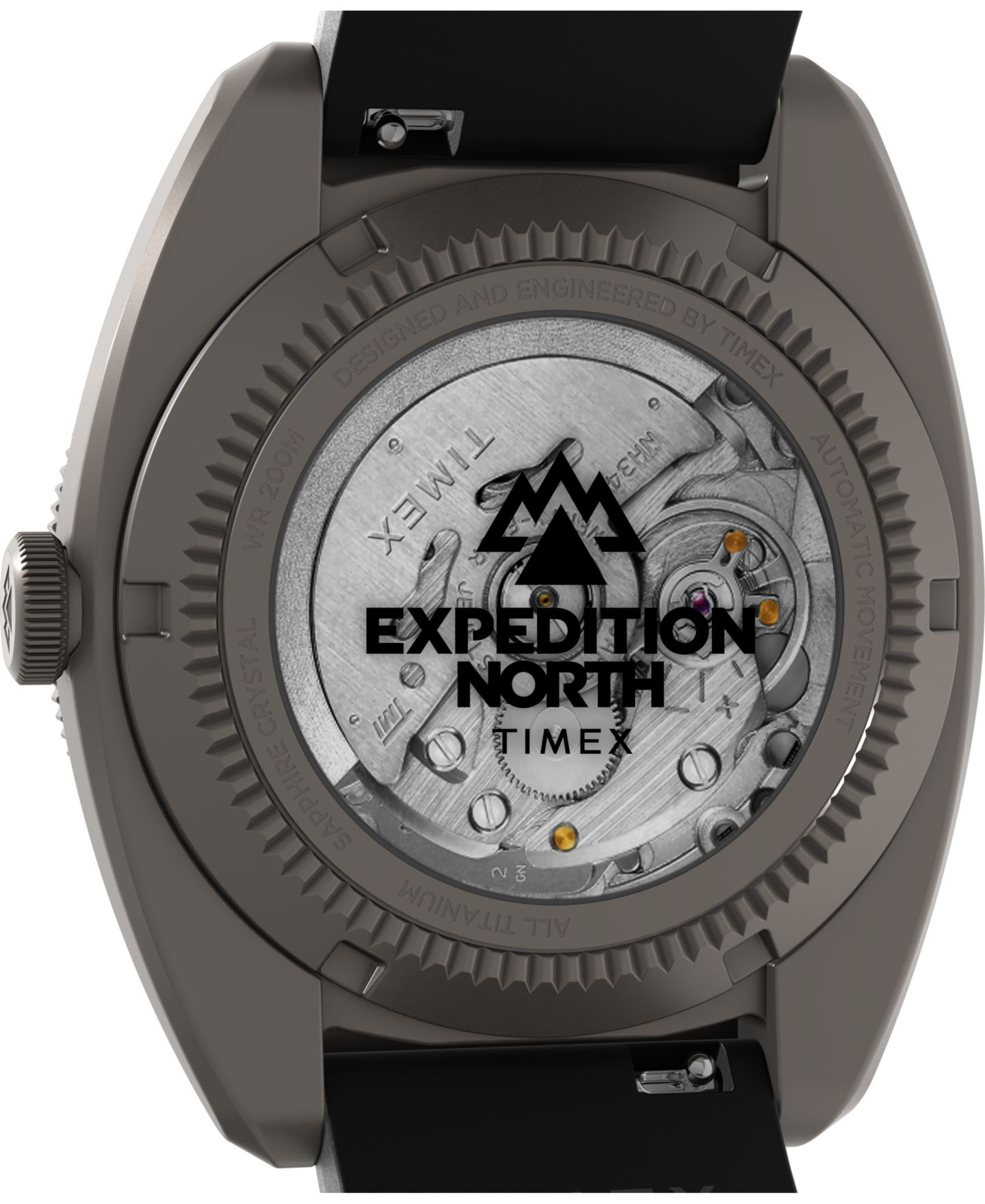 Часы Timex Unisex Automatic Expedition North Black Silicone 41mm — фото 4