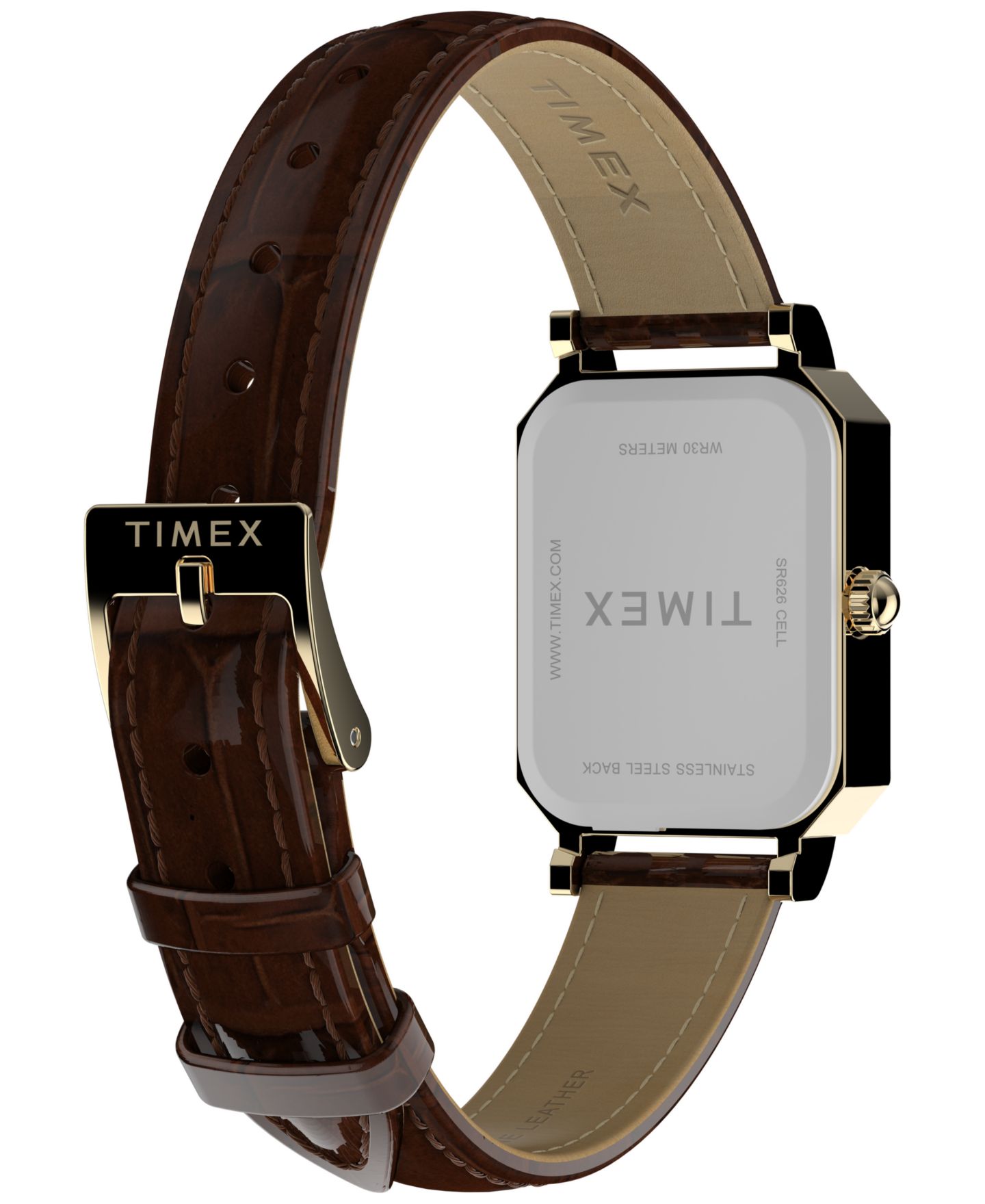 Женские часы Timex Quartz Analog Trend Brown Leather 21mm — фото 5