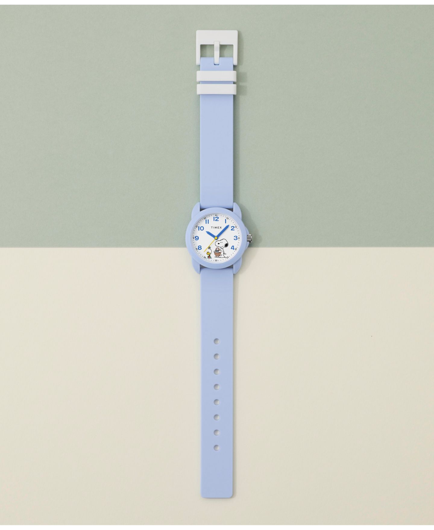 Детские часы Timex Peanuts Quartz Analog Blue Silicone Strap Watch 30mm — фото 6
