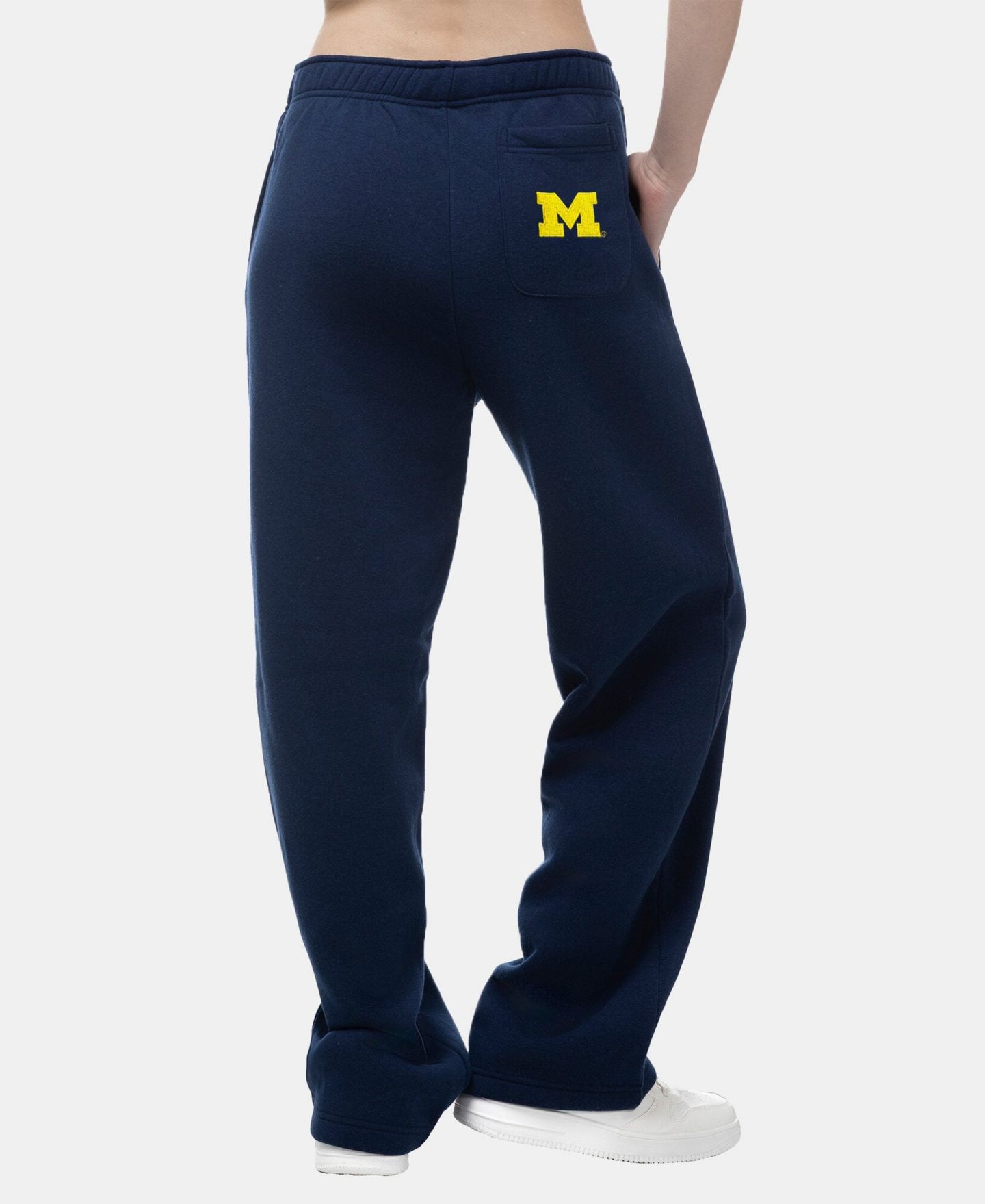 Женские брюки ZooZatz Navy Michigan Wolverines Wordmark Fleece Sweatpants — фото 2