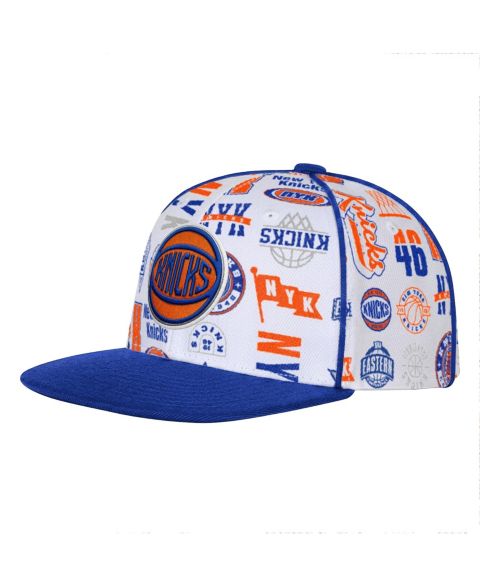 Детская кепка Outerstuff White New York Knicks Piped Up Snapback Hat