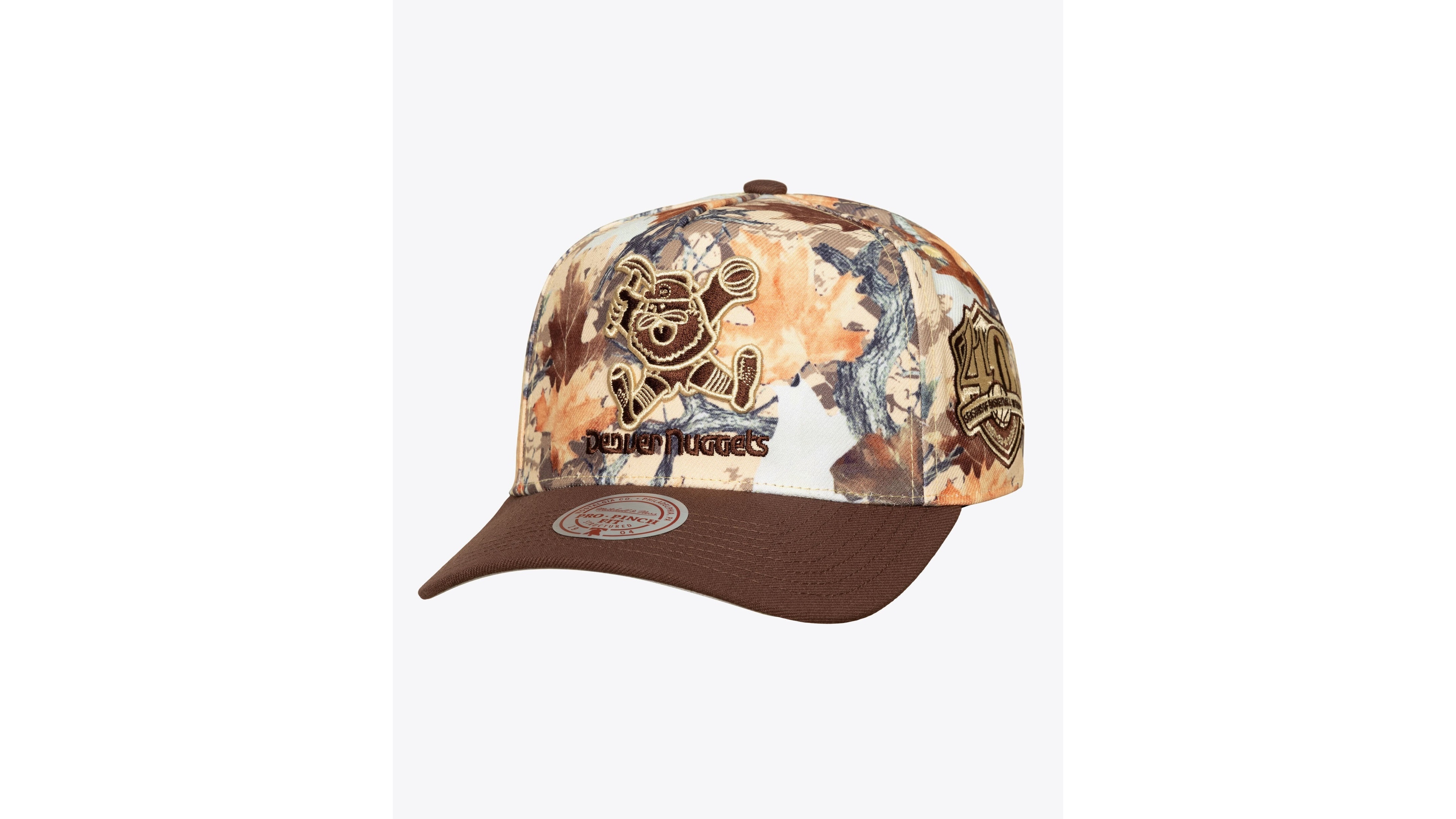 Mitchell & Ness Men's and Women's Camo Denver Nuggets Leaf Camo Pro Adjustable Hat