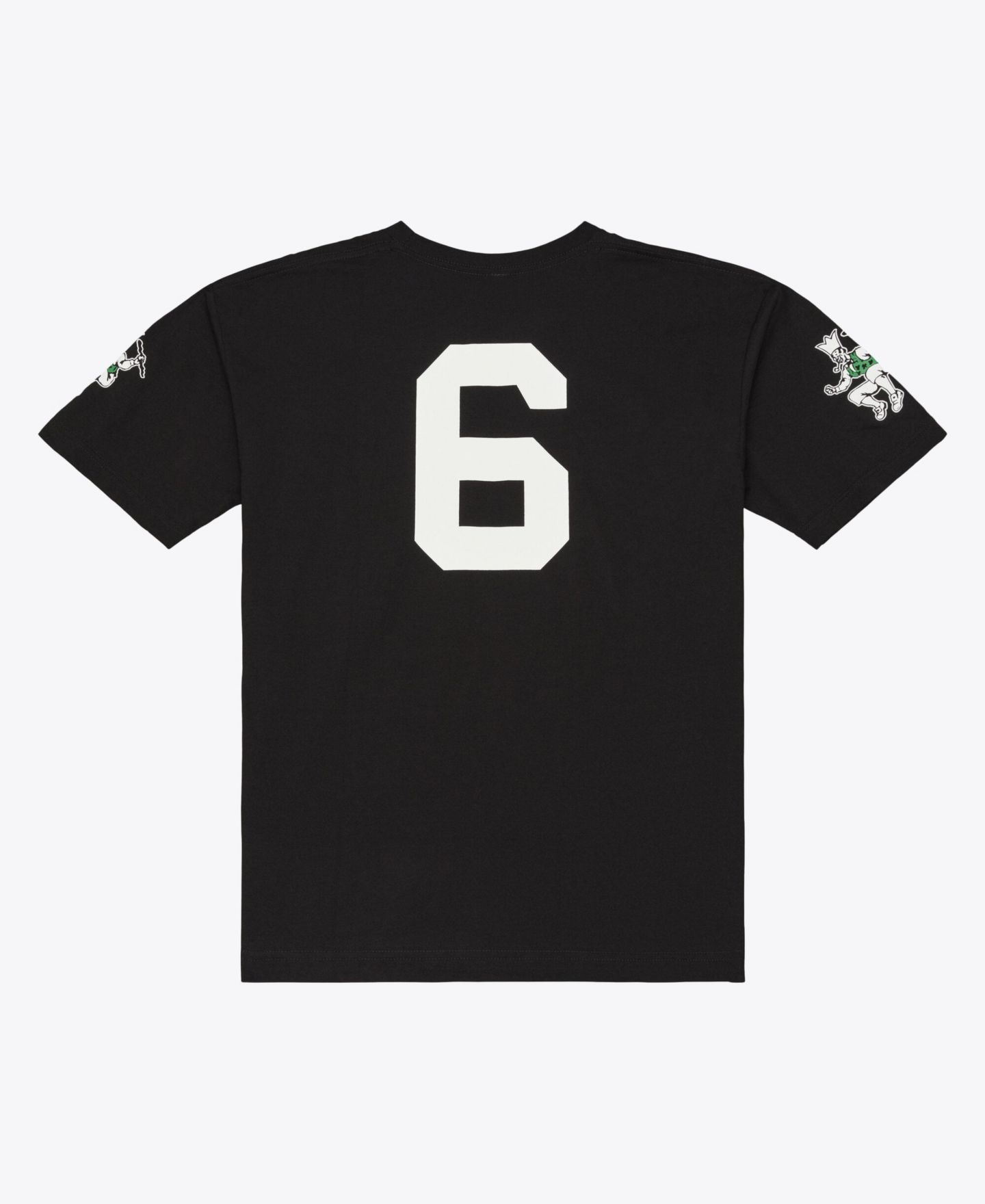 Мужская футболка Mitchell & Ness Bill Russell Black Boston Celtics Hardwood Classics Name Number Classic — фото 3