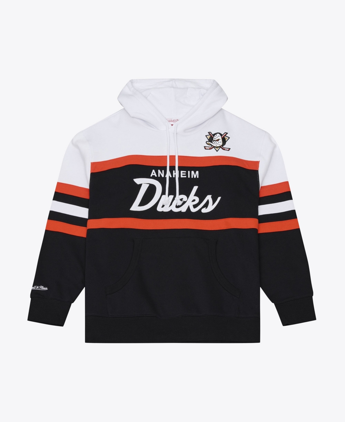 Mitchell & Ness Men's Black Anaheim Ducks Head Coach Hoodie