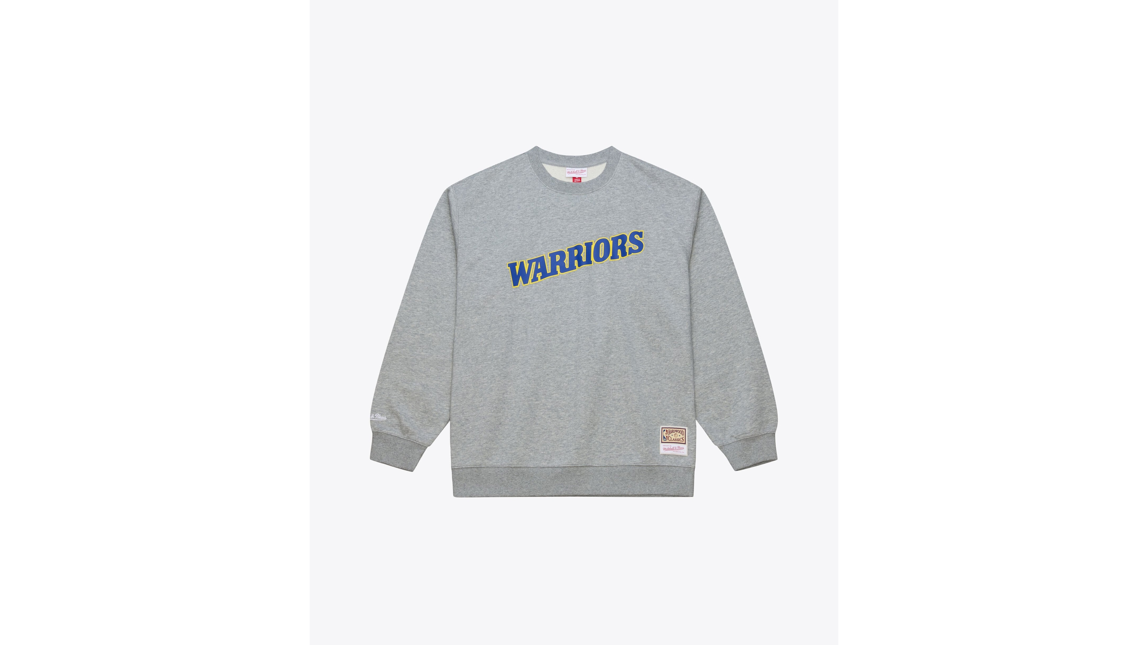 Mitchell & Ness Men's Heather Gray Golden State Warriors Walk-Off Fleece Sweatshirt