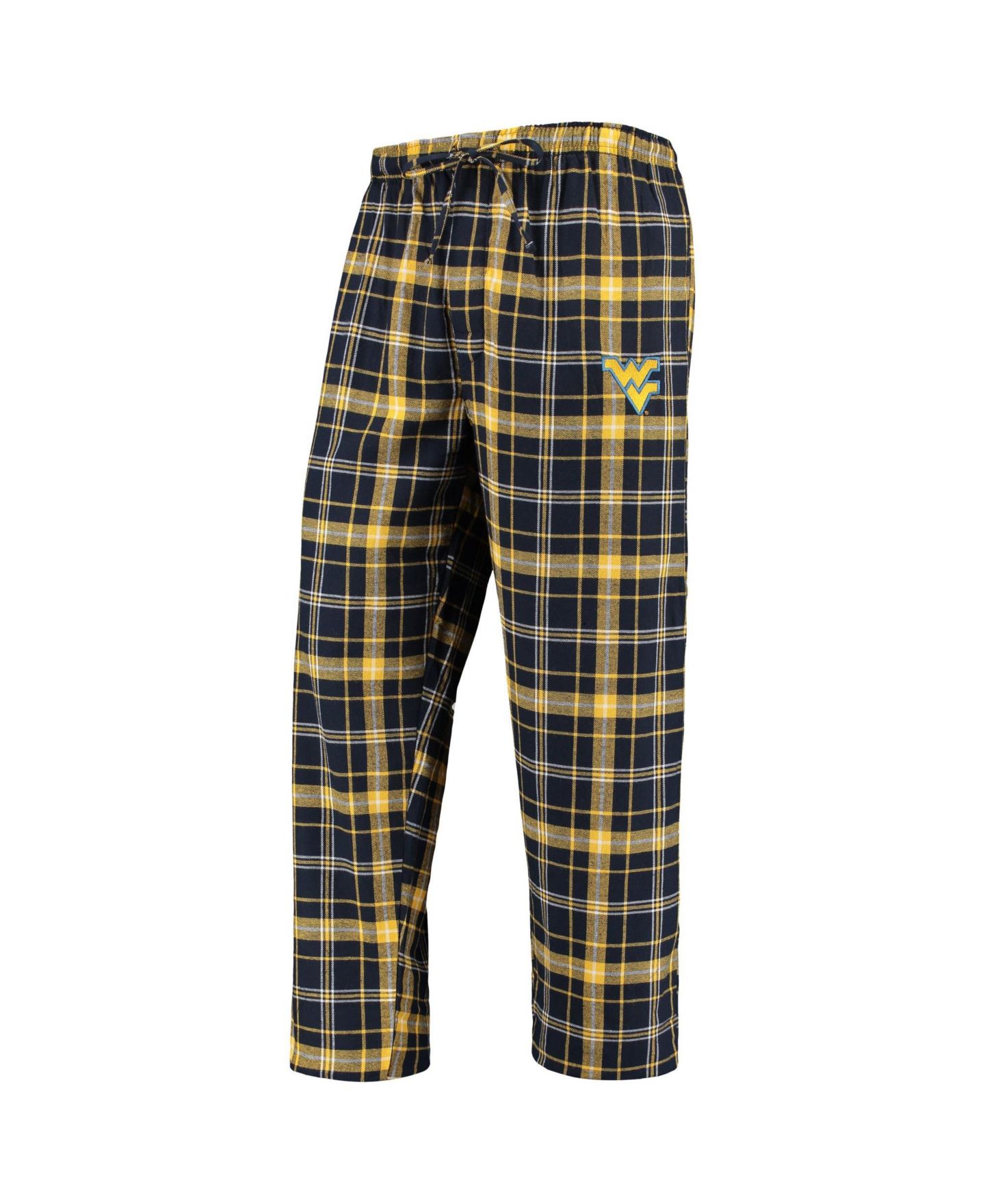 Мужские брюки Concepts Sport Navy/Gold West Virginia Mountaineers Ultimate Flannel — фото 1