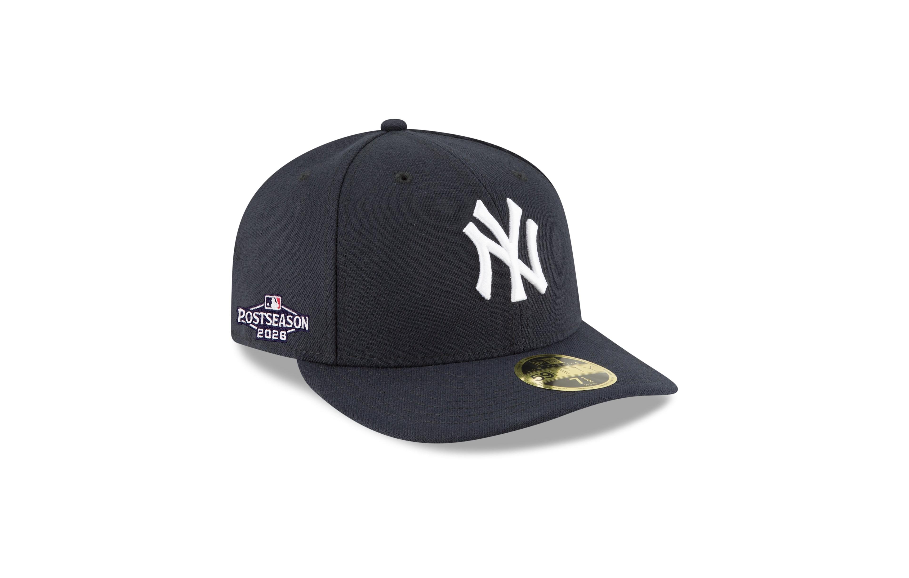 New Era Men's Navy York Yankees 2026 Mlb Postseason Side Patch Low Profile 59FIFTY Fitted Hat