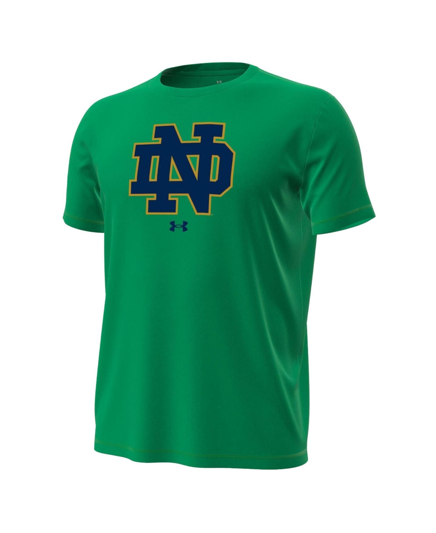 Мужская футболка Under Armour Kelly Green Notre Dame Fighting Irish Primary Tech Stretch — фото 2