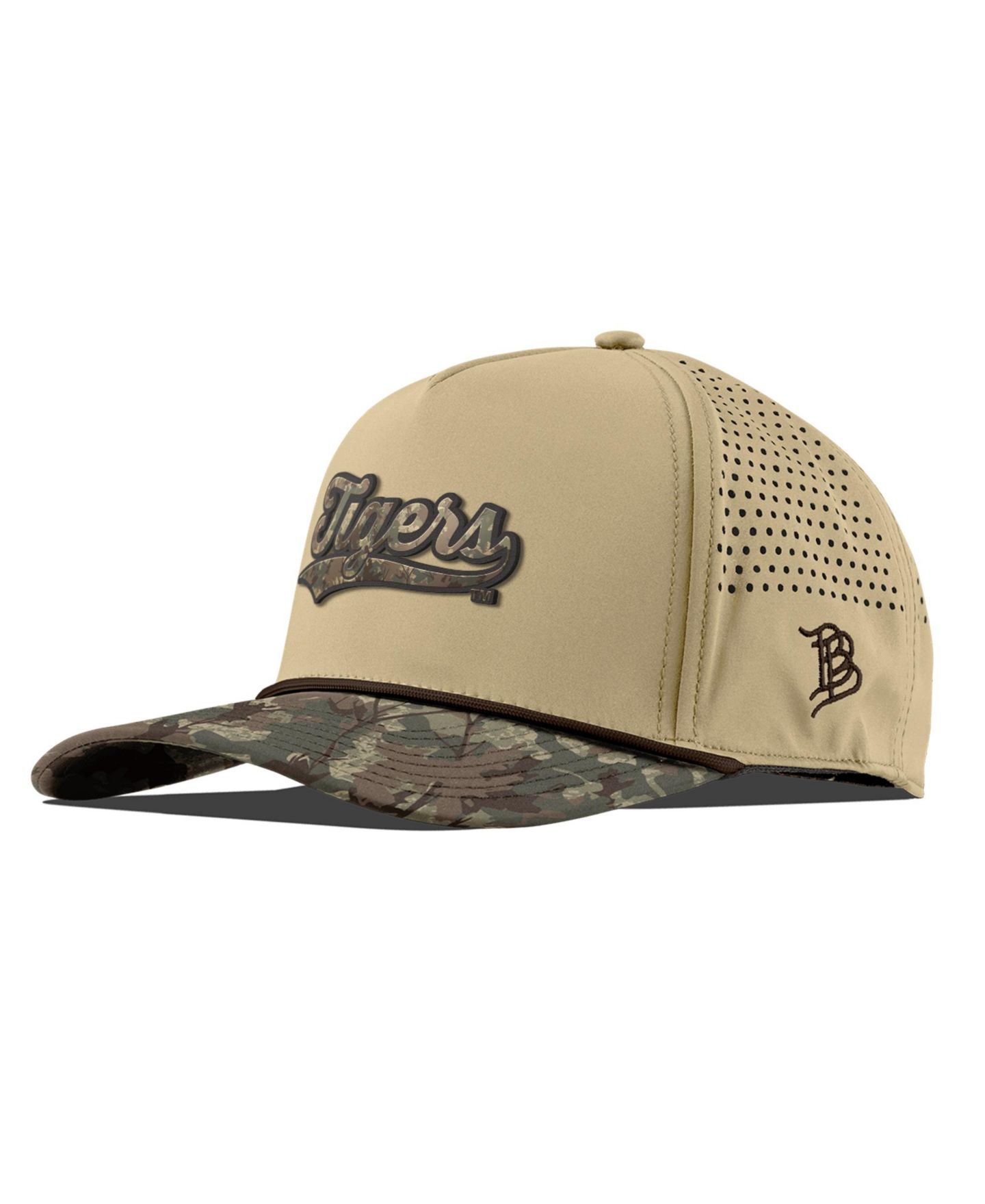 Кепка Branded Bills Tan LSU Tigers Timber Camo Adjustable Hat — фото 1