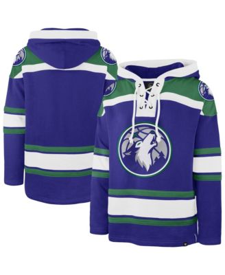 Men's Blue Minnesota Timberwolves Superior Lacer Hoodie
