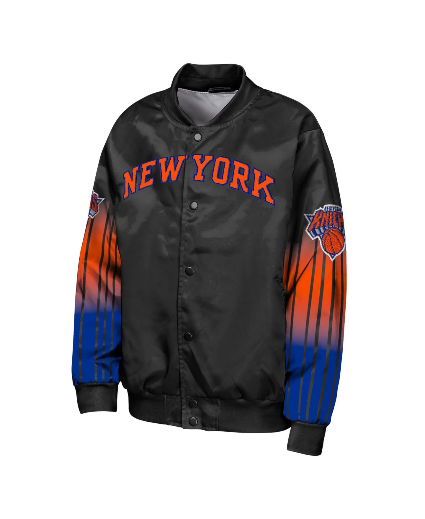 Детская куртка Outerstuff Black New York Knicks Statement Edition Lightweight Satin — фото 2