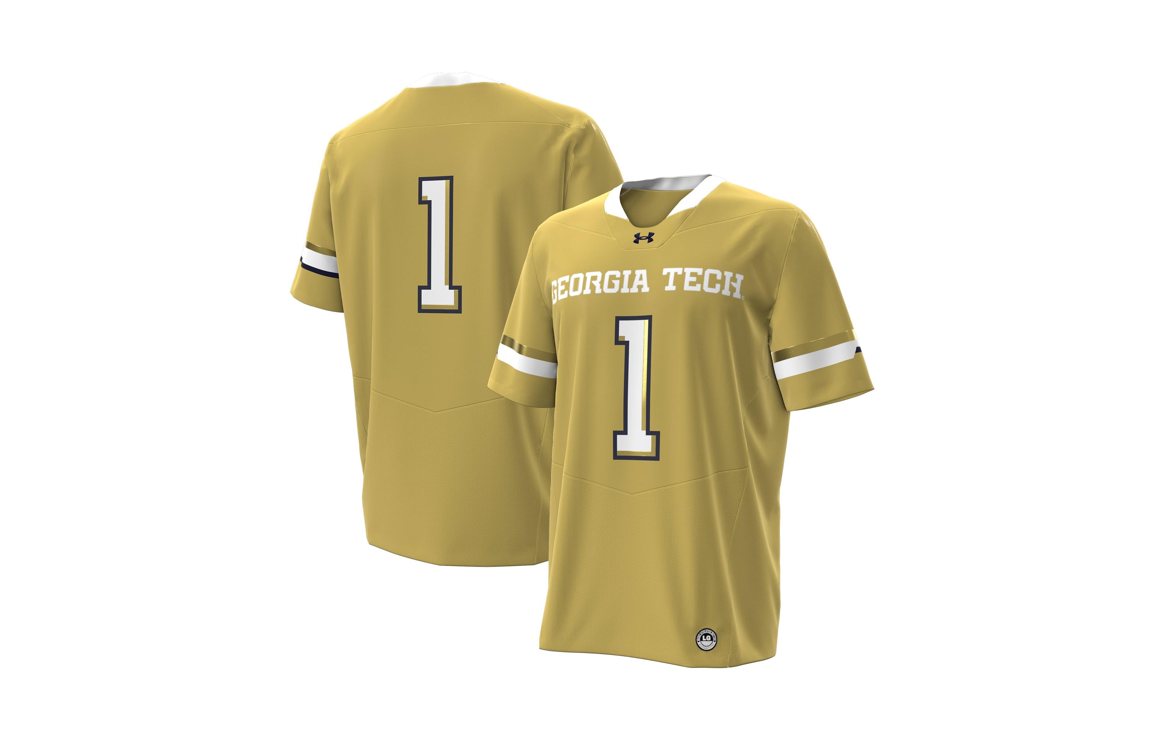Under Armour Men's 1 Gold Georgia Tech Yellow Jackets Home Replica Football Jersey