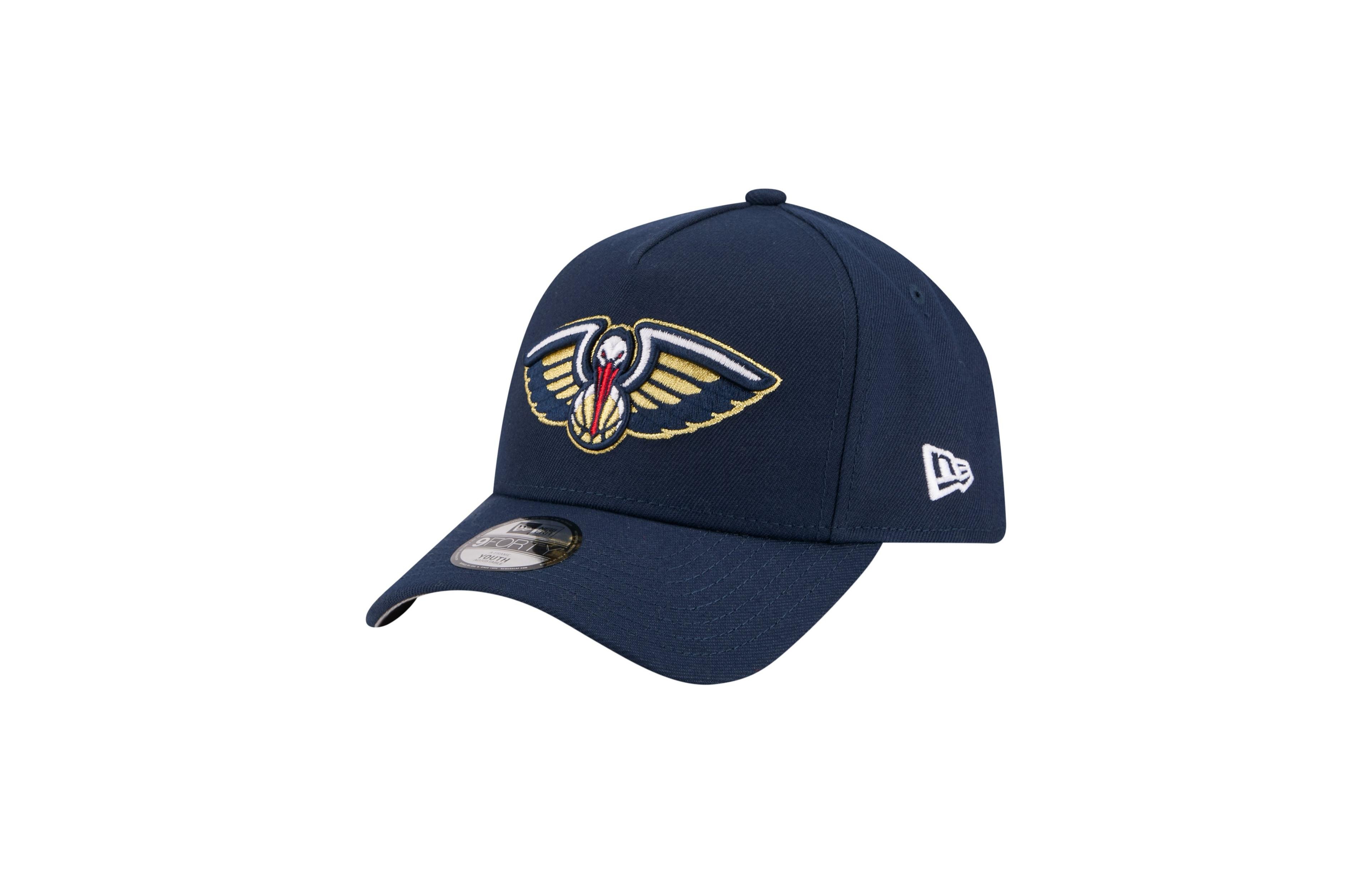 New Era Big Boys' and Girls' Navy New Orleans Pelicans 9FORTY A-Frame Adjustable Hat